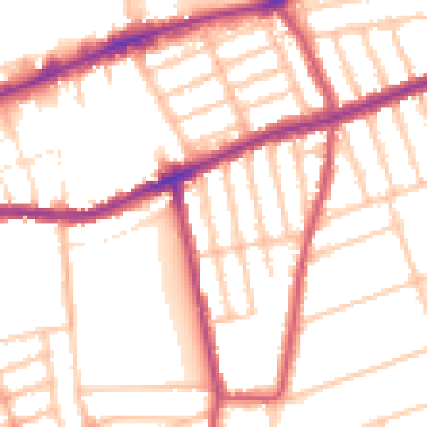 Daytime road noise heatmap for IG3 9JF