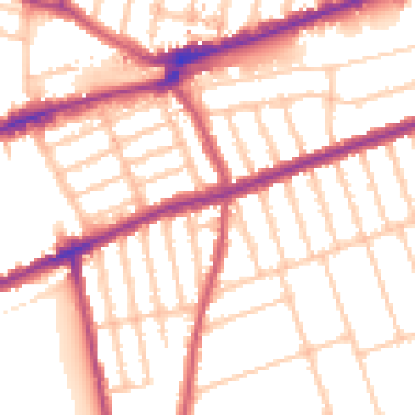 Daytime road noise heatmap for IG3 9JX