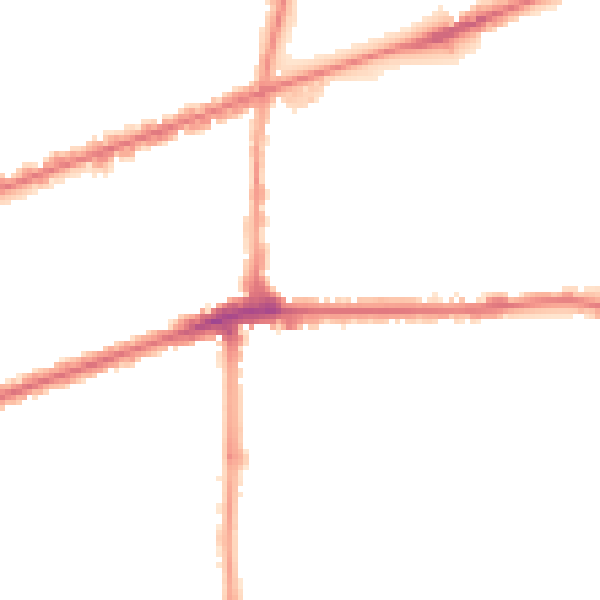 Night-time road noise heatmap for IG3 9RJ