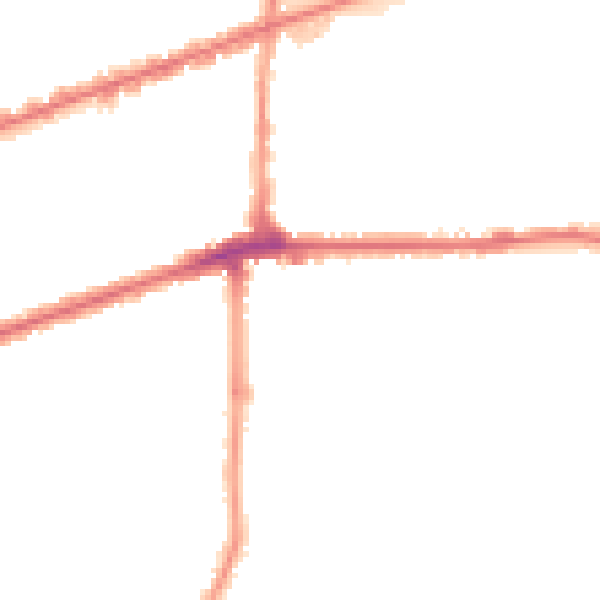 Night-time road noise heatmap for IG3 9SH