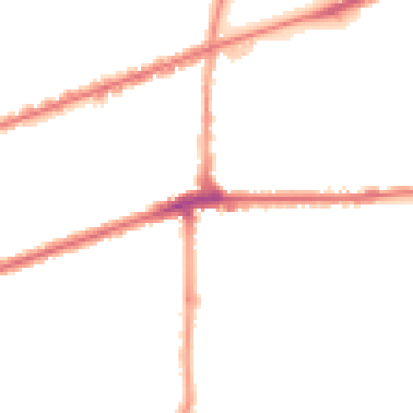 Night-time road noise heatmap for IG3 9SQ