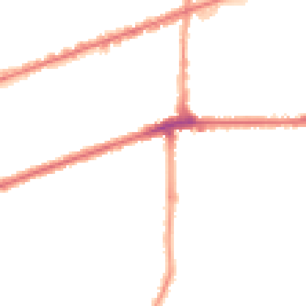 Night-time road noise heatmap for IG3 9SY