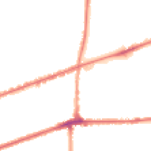 Night-time road noise heatmap for IG3 9UN