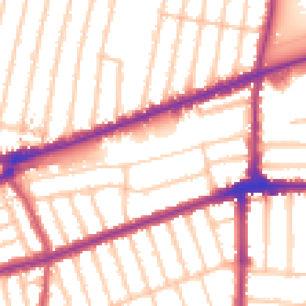 Daytime road noise heatmap for IG3 9XD