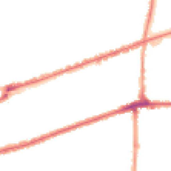 Night-time road noise heatmap for IG3 9XD