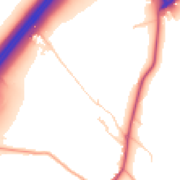 Daytime road noise heatmap for IG7 6BF