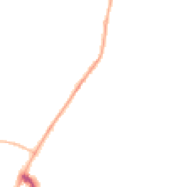 Night-time road noise heatmap for IG7 6LN