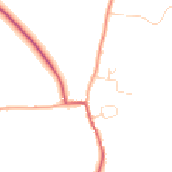 Daytime road noise heatmap for IP12 3BX