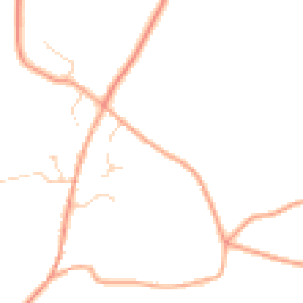 Daytime road noise heatmap for IP12 3JS