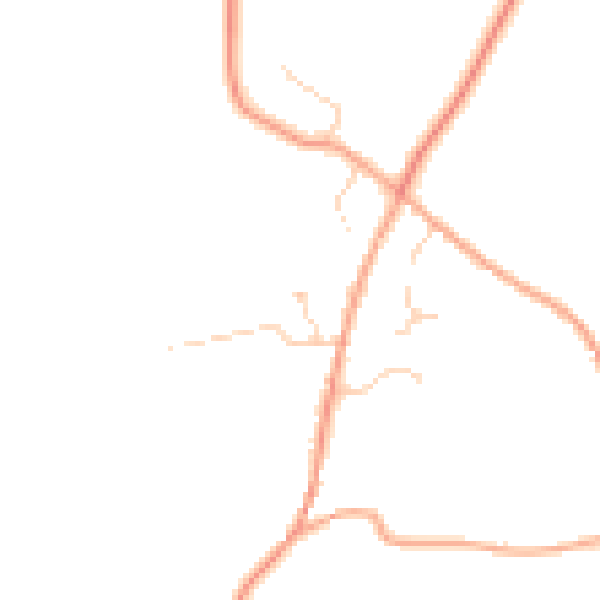 Daytime road noise heatmap for IP12 3RW