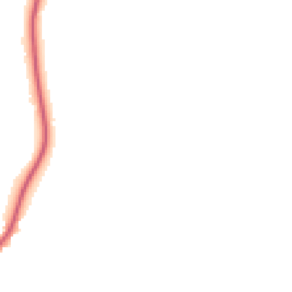 Night-time road noise heatmap for IP13 0BH