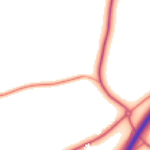 Daytime road noise heatmap for IP13 0DH