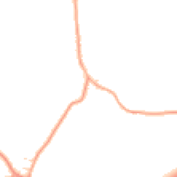 Daytime road noise heatmap for IP13 6AP