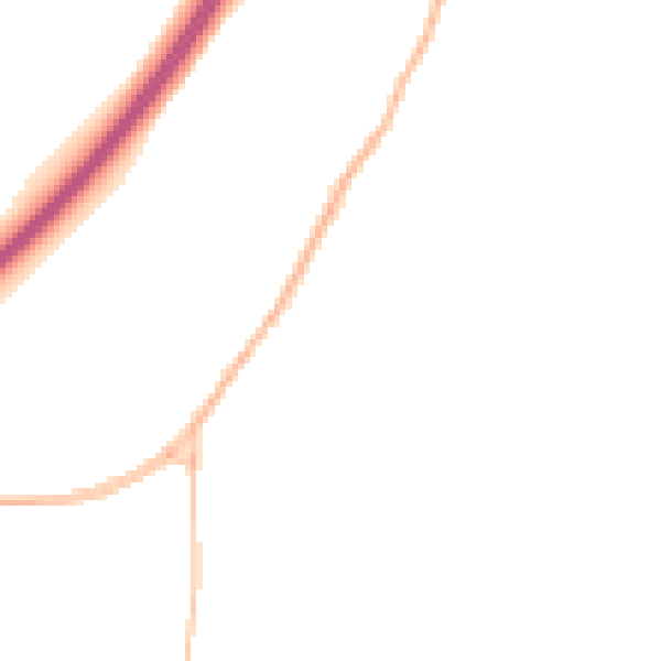 Night-time road noise heatmap for IP13 6FB