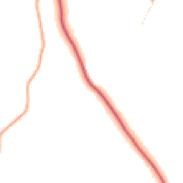 Daytime road noise heatmap for IP13 6QD
