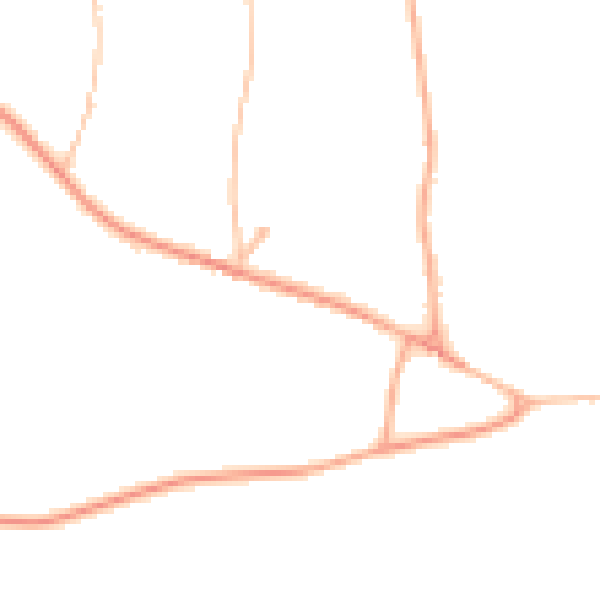 Daytime road noise heatmap for IP13 7AD