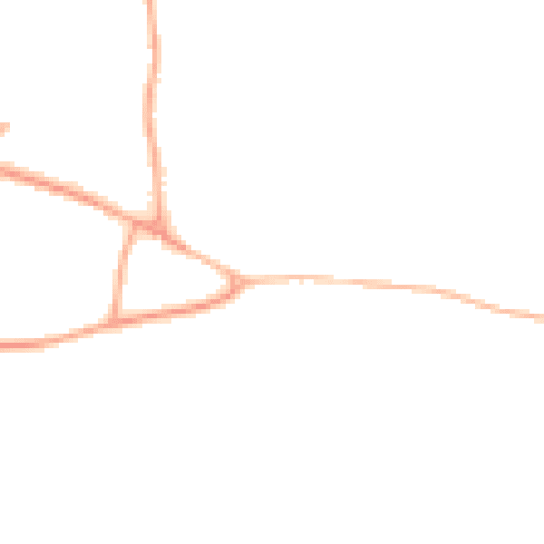 Daytime road noise heatmap for IP13 7AN