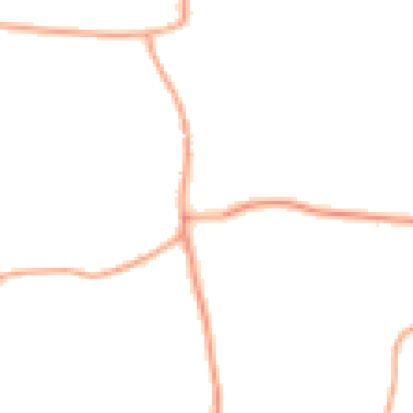 Daytime road noise heatmap for IP13 7BQ
