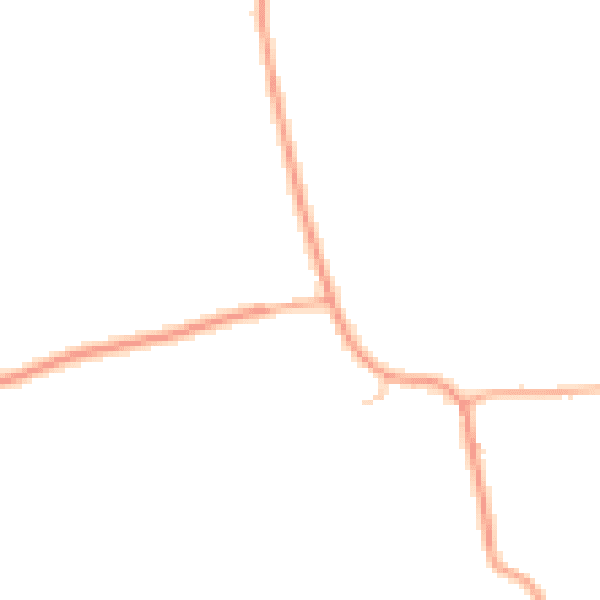 Daytime road noise heatmap for IP13 7JF