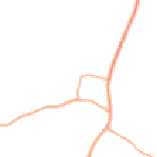 Daytime road noise heatmap for IP13 7QG