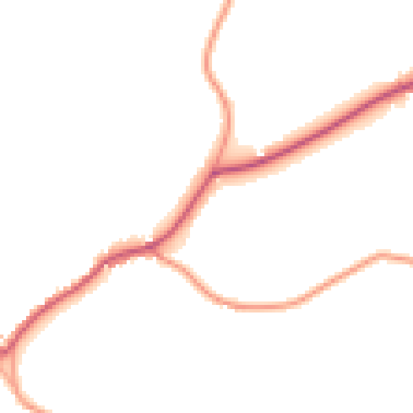 Daytime road noise heatmap for IP13 7SY