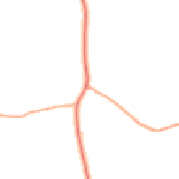 Daytime road noise heatmap for IP13 8BX