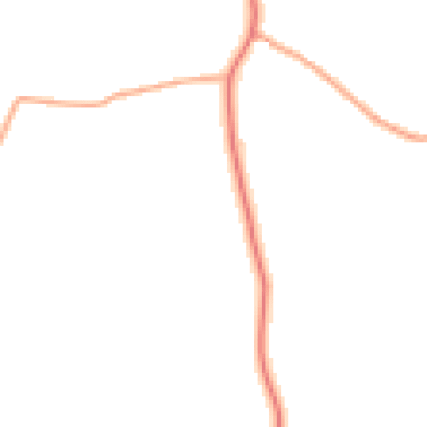 Daytime road noise heatmap for IP13 8BZ