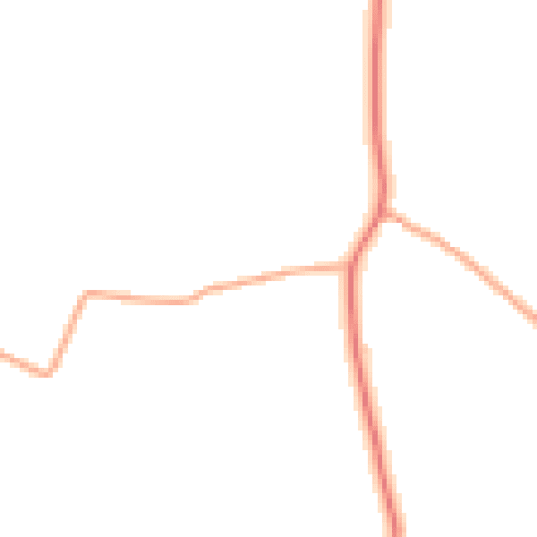 Daytime road noise heatmap for IP13 8DA