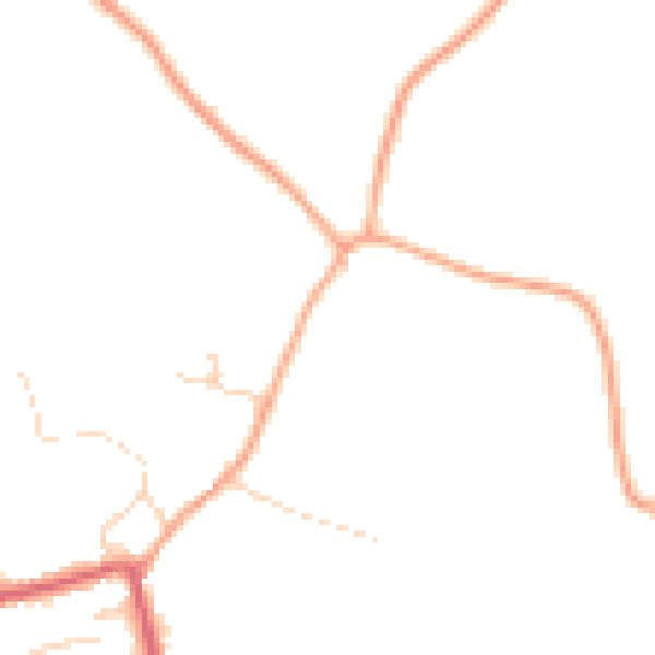 Daytime road noise heatmap for IP13 8FL