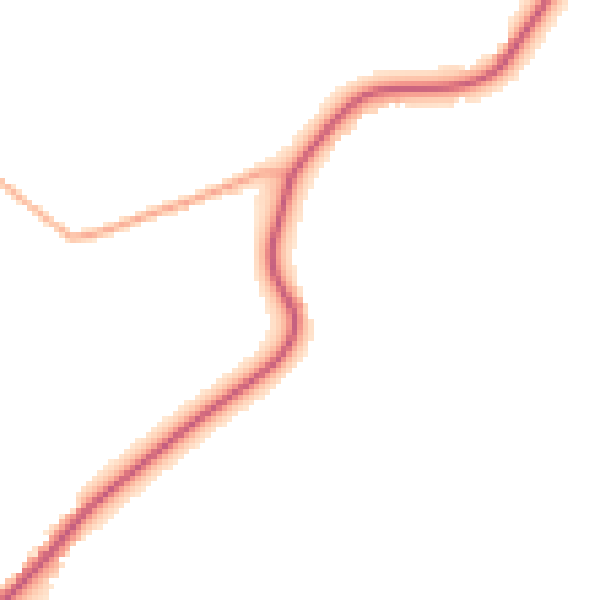 Daytime road noise heatmap for IP13 9HX