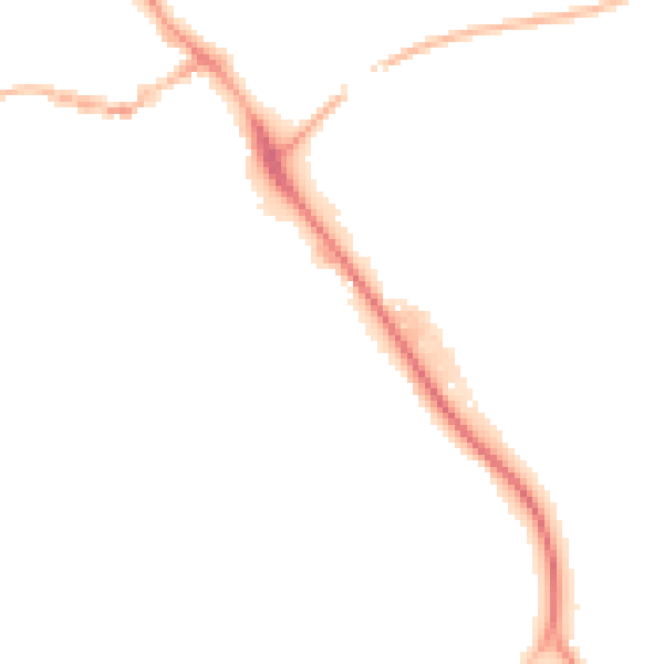 Night-time road noise heatmap for IP14 1AG