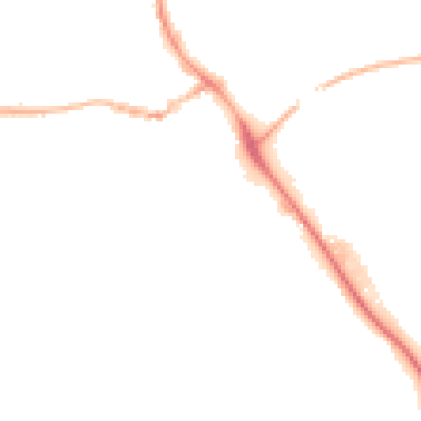 Night-time road noise heatmap for IP14 1AW
