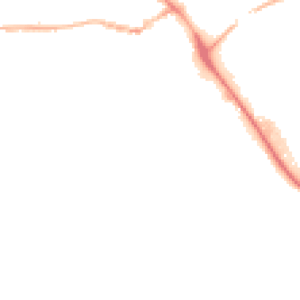 Night-time road noise heatmap for IP14 1BZ