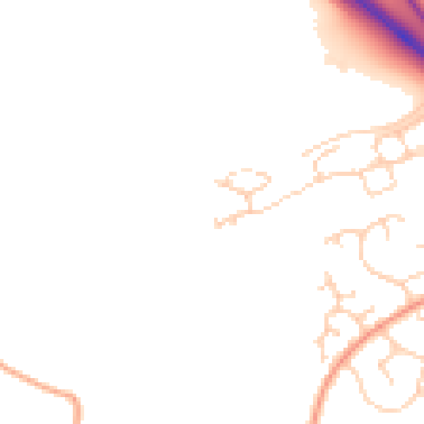 Daytime road noise heatmap for IP14 1XE