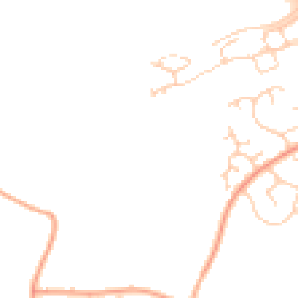 Daytime road noise heatmap for IP14 1XZ