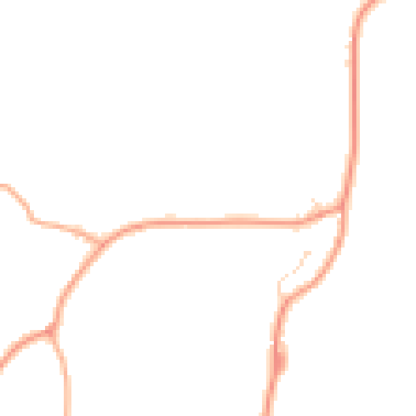 Daytime road noise heatmap for IP14 2BF