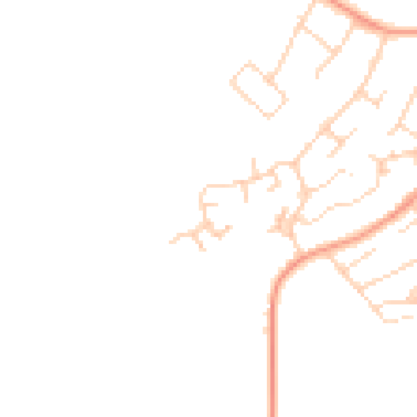Daytime road noise heatmap for IP14 2FD