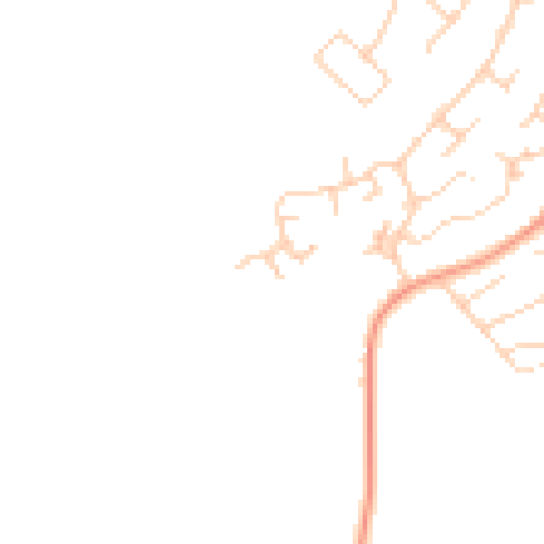 Daytime road noise heatmap for IP14 2FG