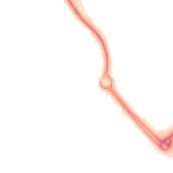 Night-time road noise heatmap for IP14 2PL