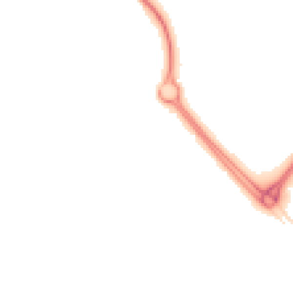 Night-time road noise heatmap for IP14 2PS