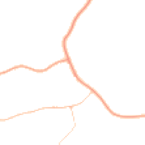 Daytime road noise heatmap for IP14 3DJ