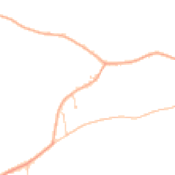 Daytime road noise heatmap for IP14 3DS