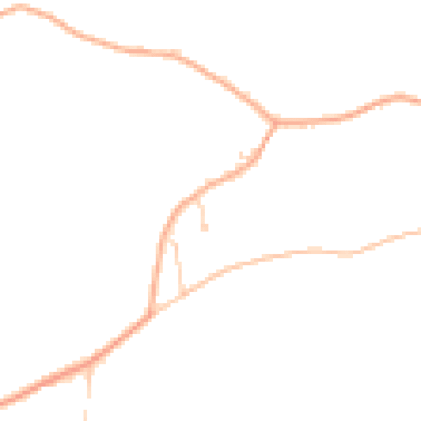 Daytime road noise heatmap for IP14 3DT