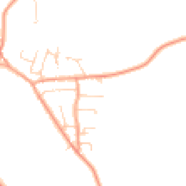 Daytime road noise heatmap for IP14 3PE