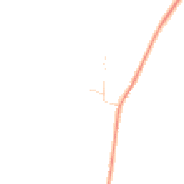 Daytime road noise heatmap for IP14 3RP