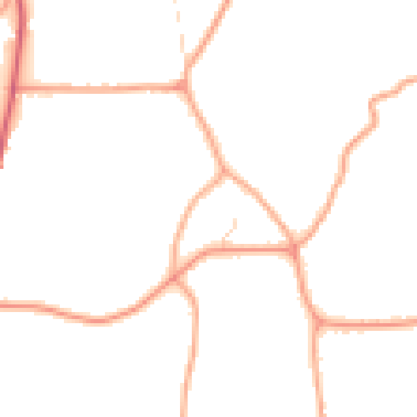 Daytime road noise heatmap for IP14 4QJ
