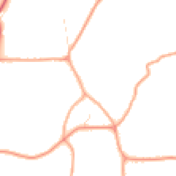 Daytime road noise heatmap for IP14 4QR