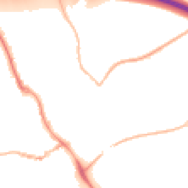 Night-time road noise heatmap for IP14 5AG