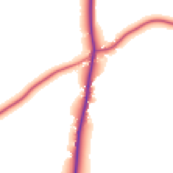 Daytime road noise heatmap for IP14 5DW