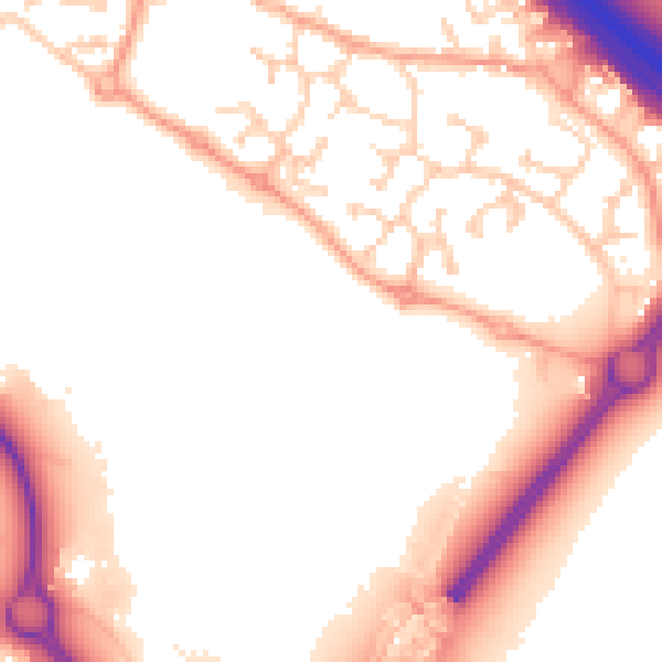 Daytime road noise heatmap for IP14 5XQ